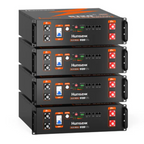 Humsienk 48V 100Ah 3U サーバーラック LiFePO4 バッテリー 5.12KWh 家庭用ストレージ、オフグリッド、UPS 用