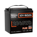 Humsienk 12V 160Ah Plus リン酸鉄リチウムイオンバッテリー 150A 低温保護機能付き BMS 搭載｜有効容量 2048Wh キャンピングカー・船舶向け