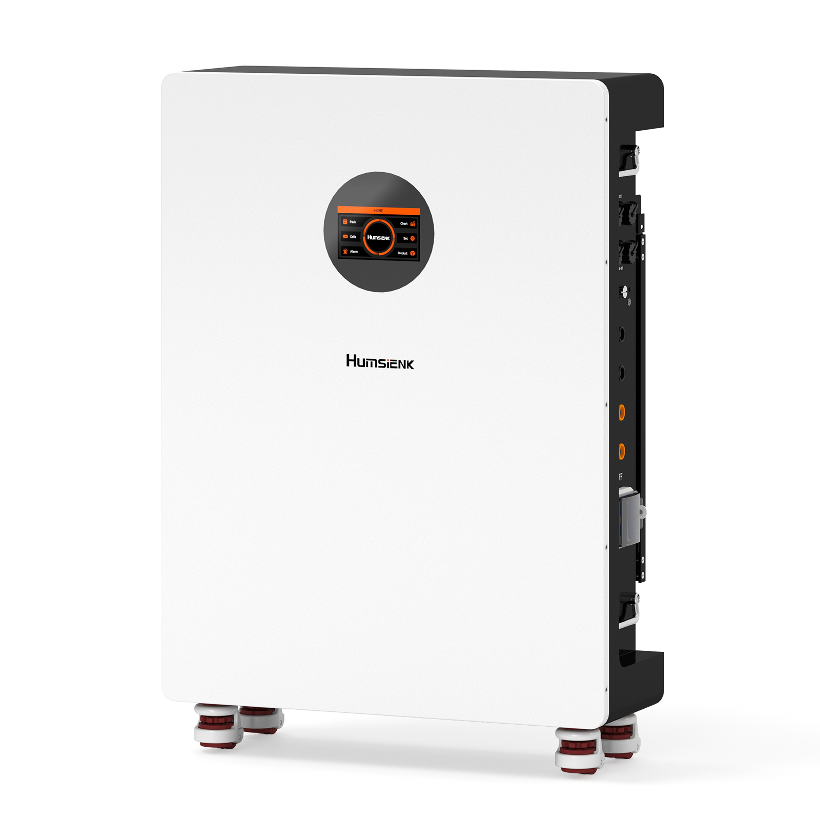 Humsiek 48V 314Ah 16.1kWh ホームストレージ Bluetooth LiFePO4 バッテリー ホイール付き