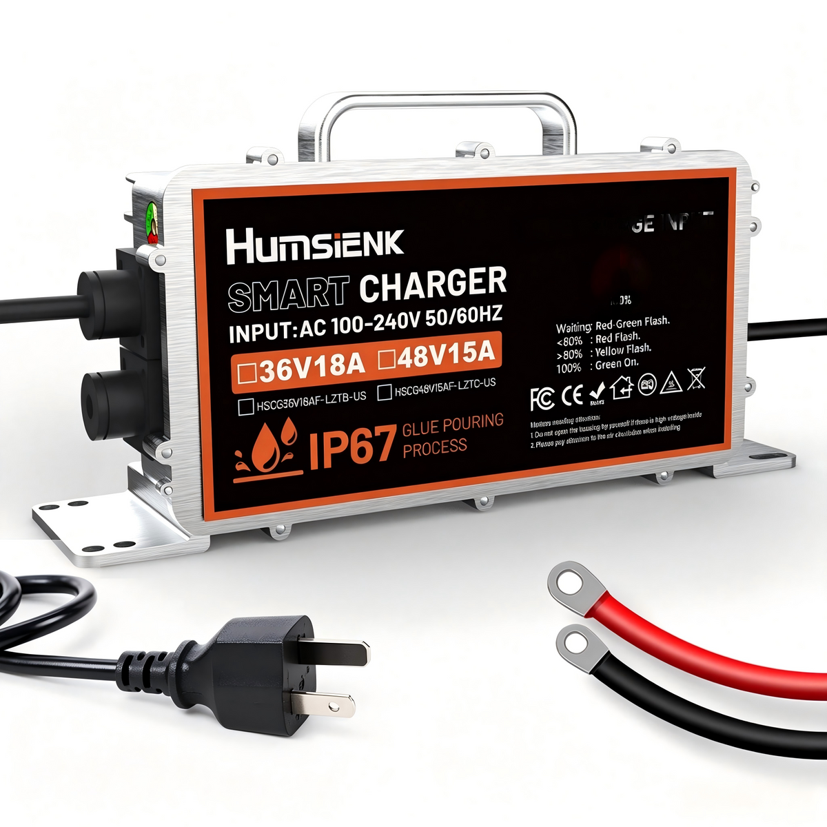 Humsienk 48V 15A リン酸鉄リチウムバッテリー充電器